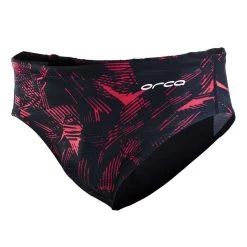 Orca Slip X Badehose Schwarz/rot