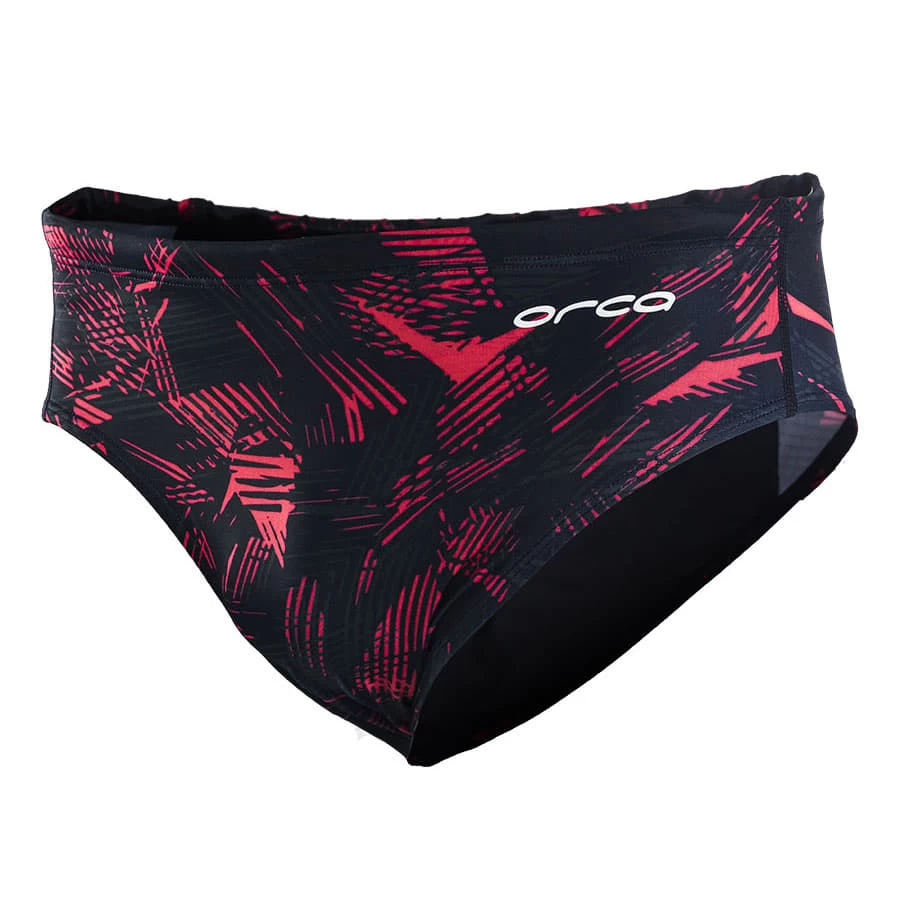 Orca Slip X Badehose Schwarz/rot