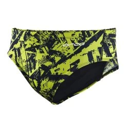 Orca Slip X Badehose Schwarz/gelb