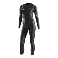 Orca Openwater TRN Core Damen Langarm-Neoprenanzug Schwarz/orange