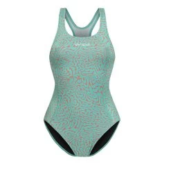 Orca Core One Piece Damen Badeanzug Hellblau/orange