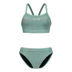 Orca Core Damen Bikini Hellblau/orange