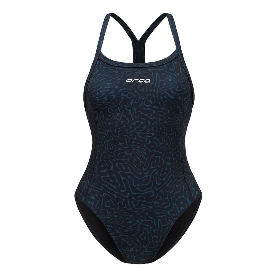 Orca Core One Piece Thin Strap Damen Badeanzug Dunkelblau 3 Orca Core One Piece Thin Strap Damen Badeanzug Dunkelblau