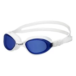 ORCA Killa 180 Schwimmbrille Weiß Mit Marineblauen Transparenten Gläsern