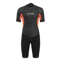 Orca Vitalis Shorty Open Water Kurzarm-Neoprenanzug Schwarz/orange