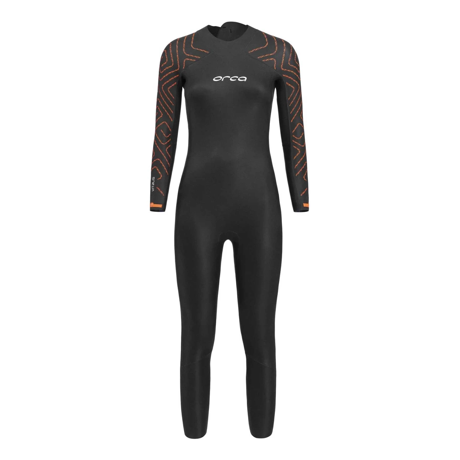 Orca Vitalis TRN Open Water Damen Langarm-Neoprenanzug Schwarz/orange/weiß 3 Orca Vitalis TRN Open Water Damen Langarm-Neoprenanzug Schwarz/orange/weiß